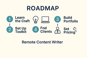 Read more about the article How to Become a Remote Content Writer: A Step-by-Step Roadmap